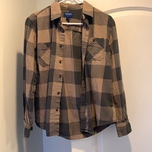 Taupe and gray Vintage Arizona Jean button up